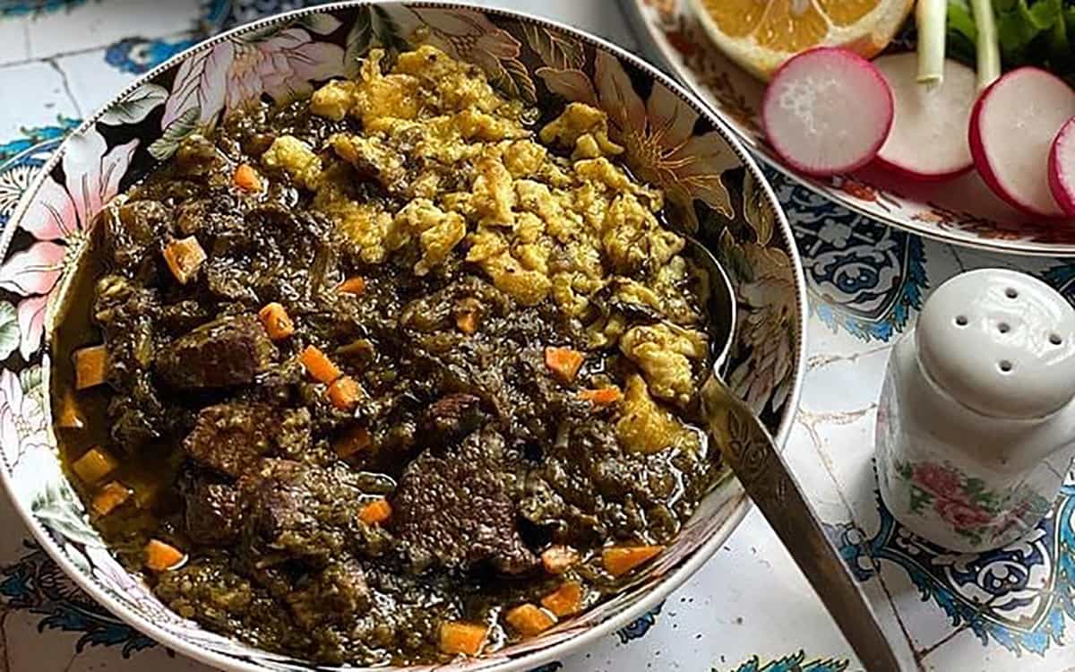 طرز تهیه خورش اسپناساک